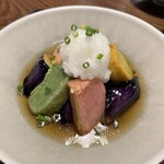 かわ名 - 京生麩と茄子の煮おろし