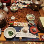 会津東山温泉 向瀧 - 夕食の始まり