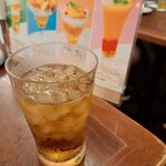 ロイヤルホスト - ドリンクバーの烏龍茶の2杯目です。