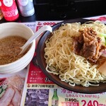 幸楽苑 - 背油牛肉つけめん790円＋麺大盛110円＋薬味抜き０円