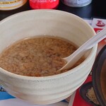 幸楽苑 - 背油つけ汁アップ