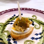 anchoa - Pinchos：ポテサラ（シイラのコンフィ）〈相模湾魚介スペシャルコース〉