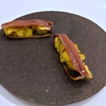 anchoa - Aperitivo：アンチョア コカ（アンチョビとトランペットズッキーニのコカ）〈相模湾魚介スペシャルコース〉
