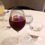 anchoa - Tinto de verano（赤ワイン+レモンソーダ）、水