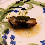 anchoa - Pinchos：鮎（ソースはモホベルデ）〈相模湾魚介スペシャルコース〉