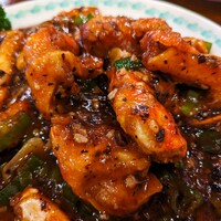 三和楼 - 豆鼓清蟹(ワタリガニの黒豆炒め)