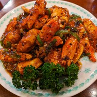 三和楼 - 豆鼓清蟹(ワタリガニの黒豆炒め)