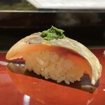 築地 男前鮓 - あじ❤️