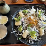 そば処みよし - あげ餅そば、冷たいの。