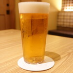 スパゲッティ専門店 とすかーな - 生ビール　注ぎ方がよいです