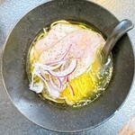 なんか喰ぃ亭 - 揖保乃糸中華麺を使った塩ラーメン(非売品)