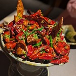 茶禅華 - 燕豆鸡翅。枝豆を詰めた手羽先を揚げた一品。