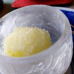 茶房旧茶屋亭 - セットデザートのレモンシャーベット