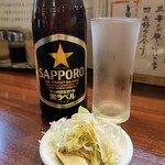麺の風 祥気 - 瓶ビール￥600