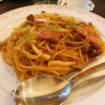 喫茶とお酒ムラリス - きのこたっぷり和風パスタ990円税込み