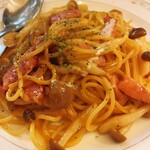 喫茶とお酒ムラリス - きのこたっぷり和風パスタ990円税込み