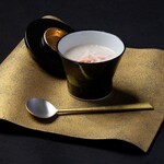 越前かに料理 鹿島 - [洋温前菜]   九頭竜舞茸とかにみそのカプチーノ