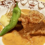 N'onaka - 牛バラ肉のカルバドス煮込み