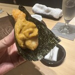 赤坂 鮨大谷 - 馬糞雲丹と牡丹海老のフリッター