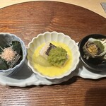 赤坂 鮨大谷 - 前菜三種