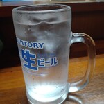 鳥栄 - ジョッキで赤霧島の水割り！