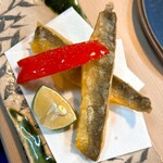 割烹 むら山 - 鮎の素揚げ(レモン塩)