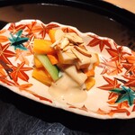 まき村 - 柿と野菜 ごまクリーム