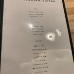 HAYAKAWA coffee - この日のメニュー②