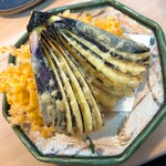 割烹 むら山 - 茄子とモロコシの天ぷら