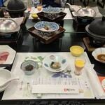 鳴子ホテル - スタンバイされた料理