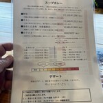 UOYUKI SOUP CURRY & - メニュー