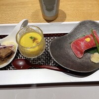 神戸牛 しゃぶしゃぶ おもき 離れ 銀座店 - 小鉢三種
