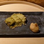 温石 - 緑茄子の揚げ田楽味噌､白味噌