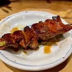 炭火焼鳥 きち蔵 - 黒さつま鶏白肝 レア