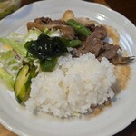 キッチン ブルー グローブ - 再びワンプレート