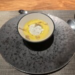 オステリア ドラマティコ - とうもろこしのスープ