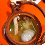 上野藪そば - 2回めの松茸土瓶蒸し