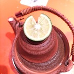 上野藪そば - 2回めの松茸の土瓶蒸し