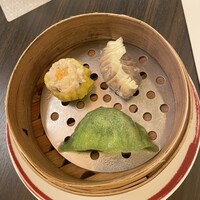 中国料理 彩龍 - 蒸し点心三種盛り合わせ