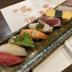 寿し肴和志 - ◉ 上寿司　15貫　3,400円
      　　アワビ、雲丹、松坂牛、中トロ等…