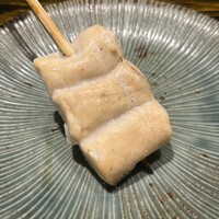 銀座焼とり 京丹波 - ささみの藁焼き