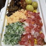 カレーや デッカオ - ごはんー、副菜ー