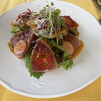 Sara - ランチ3600円の前菜　カルパッチョの場合