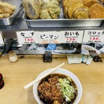 一由そば - 「ジャンボゲソ天そば」＠490円