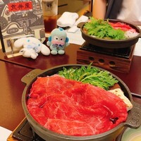 荒井屋 万國橋店 - メインの牛鍋！！