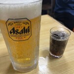 松屋 - 大ジョッキ930円、コーラ230円