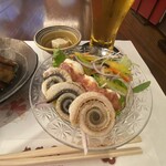 入谷鬼子母神門前のだや - うなぎハムとクリームチーズの酒盗和え