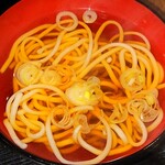 末廣庵 - 天とじ丼の 汁そば