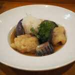 鮨 ひでぞう - ハモと茄子の揚げ浸し
