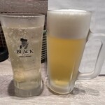 再来軒 - ハイボール450円&生ビール550円。